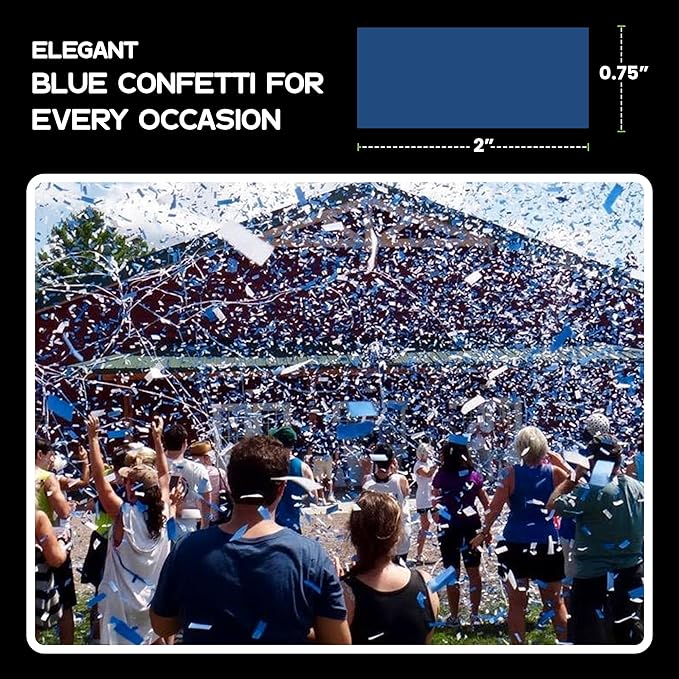 Ultimate Confetti Dark Blue Biodegradable Confetii - Image 4
