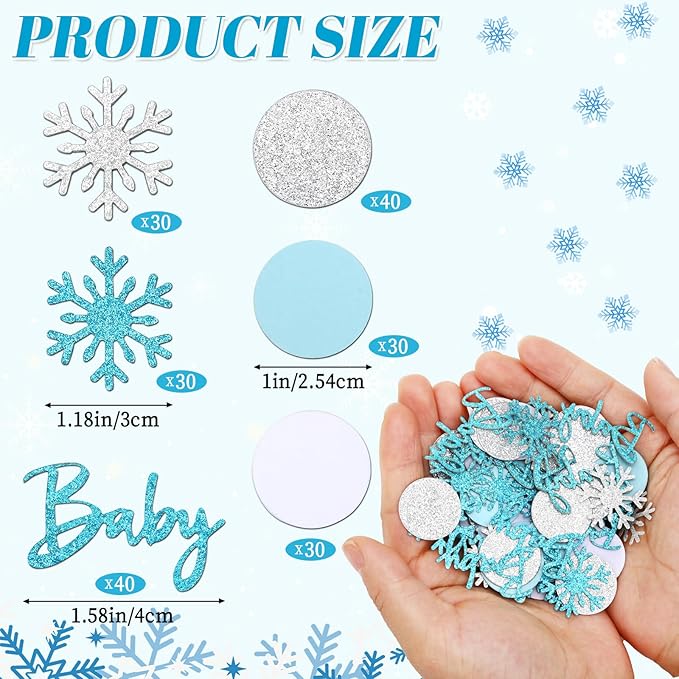 MARFOREVER Winter Shower Table Confetti - Image 2