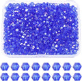 PATIKIL 1000pcs 3mm Bicone Glass Crystal Beads, Faceted Glass Spacer Beads by PATIKIL
