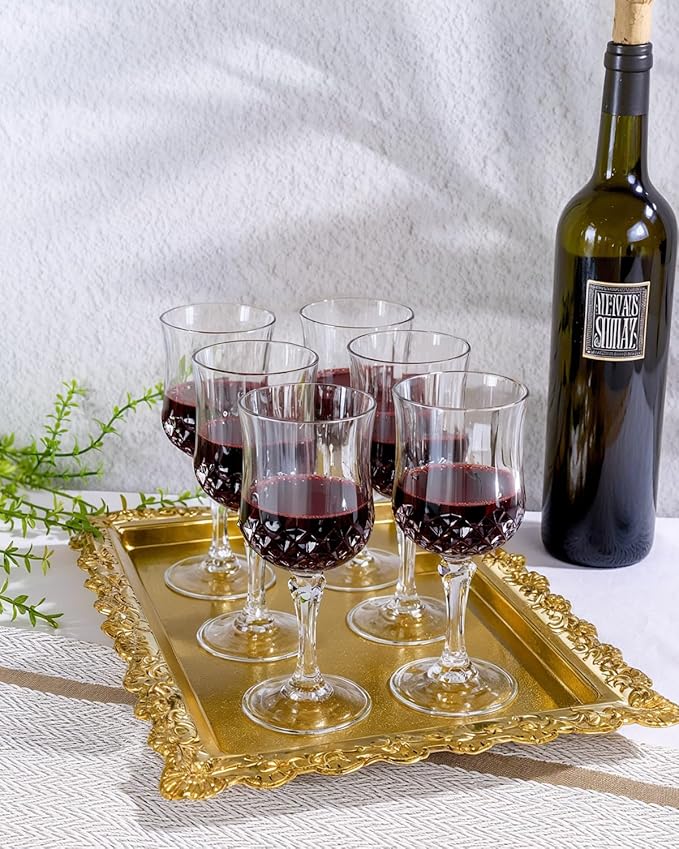 Ciaell 24PCS Plastic Wine Glasses - 7 Oz Plastic Goblets - Image 9