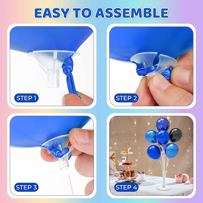 JOYYPOP 4 Sets 28 Inch Balloon Stand Kit, Balloon Holder Stickers Table - Image 4