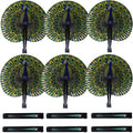 20 Pcs 10" Safari Print Peacock Fans Decorations Animal Folding Paper Hand Fans by Bestage