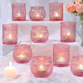 DARJEN 12Pcs Pink Votive Candle Holders by DARJEN