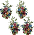 Ling's Moment 17.5" Tall Standing Artificial Flowers Arrangements 4pcs Fall by LingsMoment