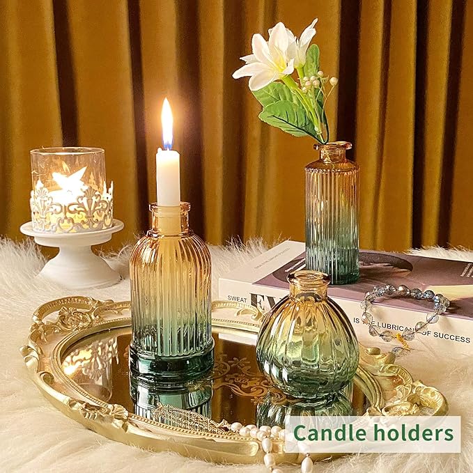Glass Bud Vases in Bulk Set of 30 Pcs, Small Glass Vases - Image 2
