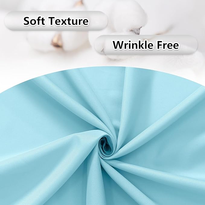 MEETSKY 10x 10 Baby Blue Backdrop Curtain - Image 6