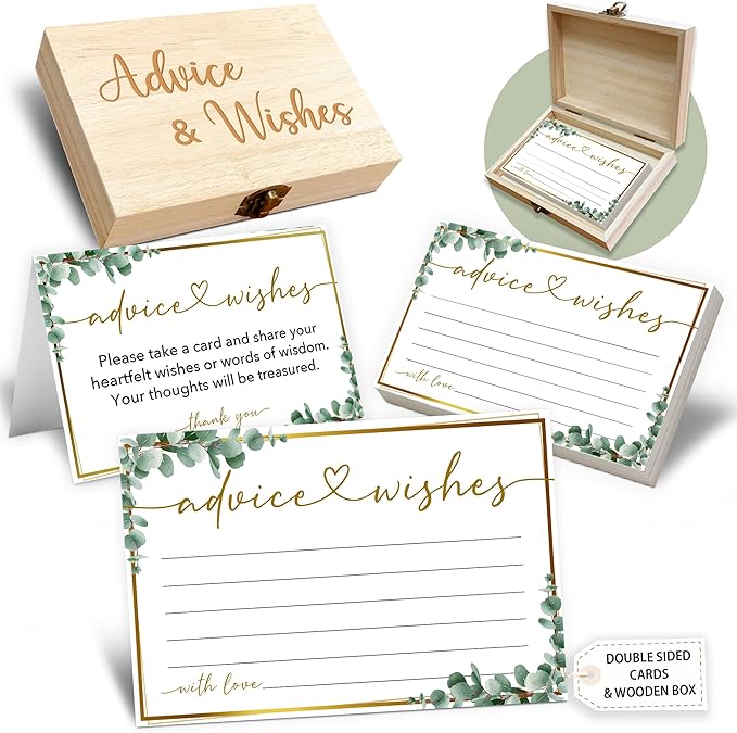 Advice and Wishes Cards Box, Well Wishes Box by CrocothemisArt