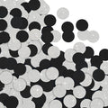 300Pcs Glitter Silver And Black Table confetti, Paper Circle Dots Confetti by Unknown