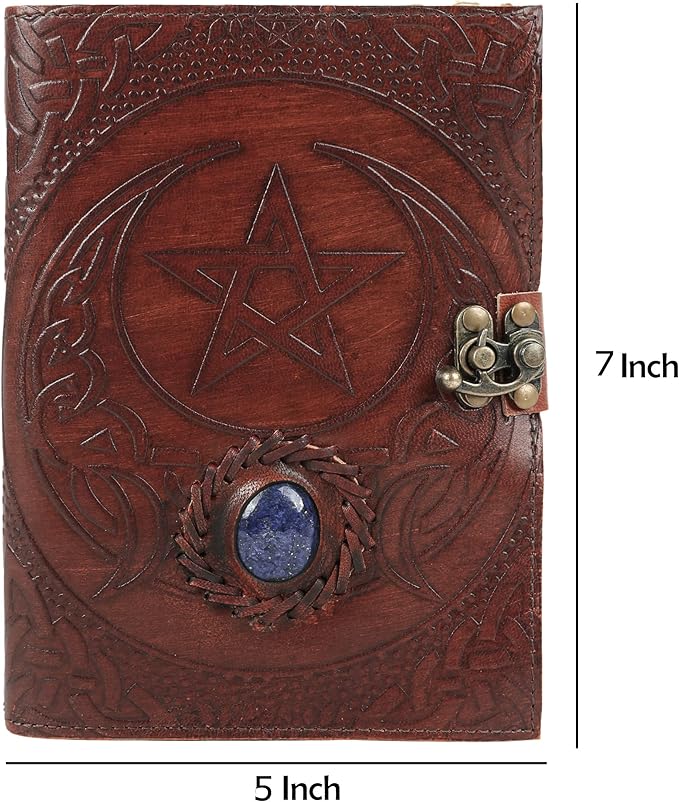 Vintage Leather Journal Handmade Buffalo Non-Refillable Deckle Edge Paper – - Image 3