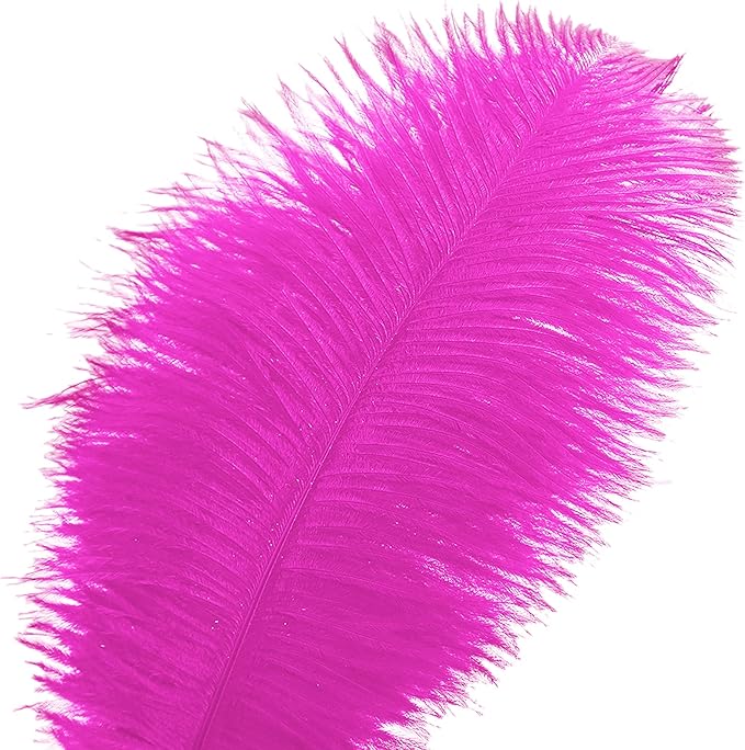 Ballinger Fuchsia Large Ostrich Feathers - Image 2