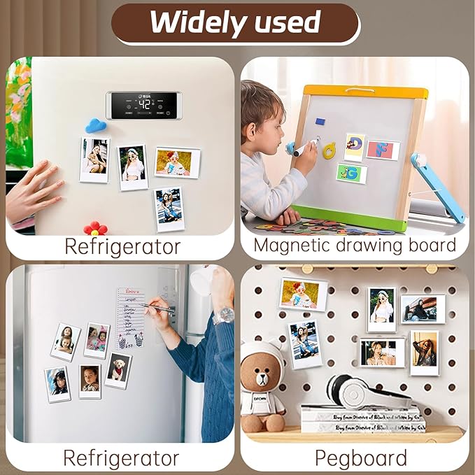 10Pack Magnetic Mini 2x3 Acrylic Picture Frames, Refrigerator Photo Frame - Image 5