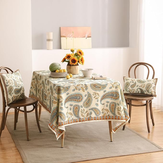 patdrea Designer Vintage Floral Tablecloth - Image 8