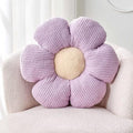 Flower Throw Pillow, Soft Lavender 19.6" Shaped Floor Pillow by Kcvvcr