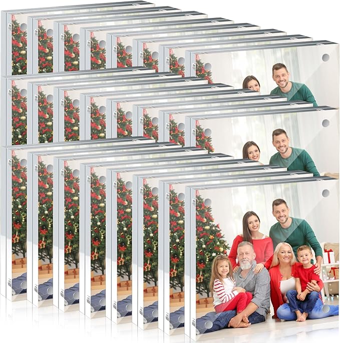 24 Pcs 4x4 Acrylic Picture Frames by Airsnigi