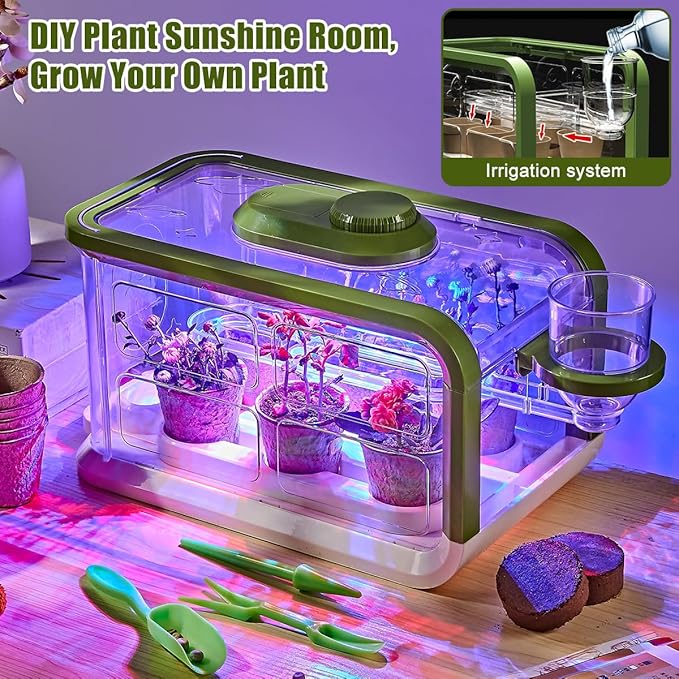 Kids Plant Growing Kit, Kids Gardening Greenhouse Growing Kit - Image 2