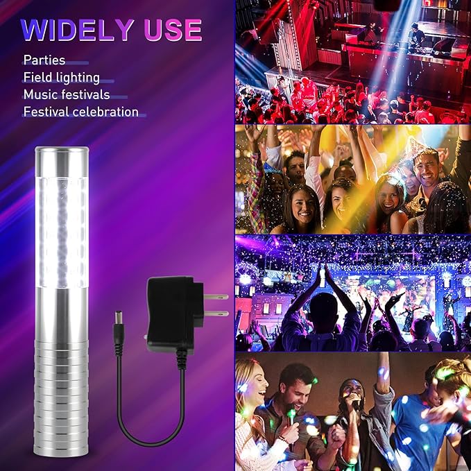 WILON Bottle Service Lights Rechargeable Bottle Service Sparklers Reusable - Image 6