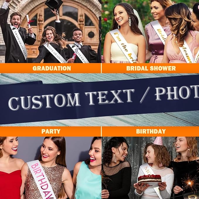 Custom Sash, Personalized Birthday Sash - Image 6