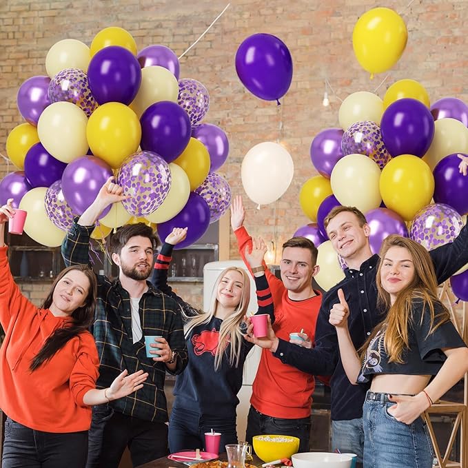 Paready Purple & Yellow Balloons Set - Image 6