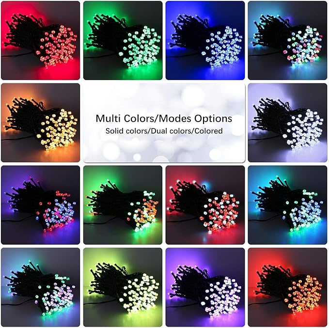 BrizLabs RGBW Christmas Lights, 98.5FT 300 LED Color Changing Halloween String - Image 8