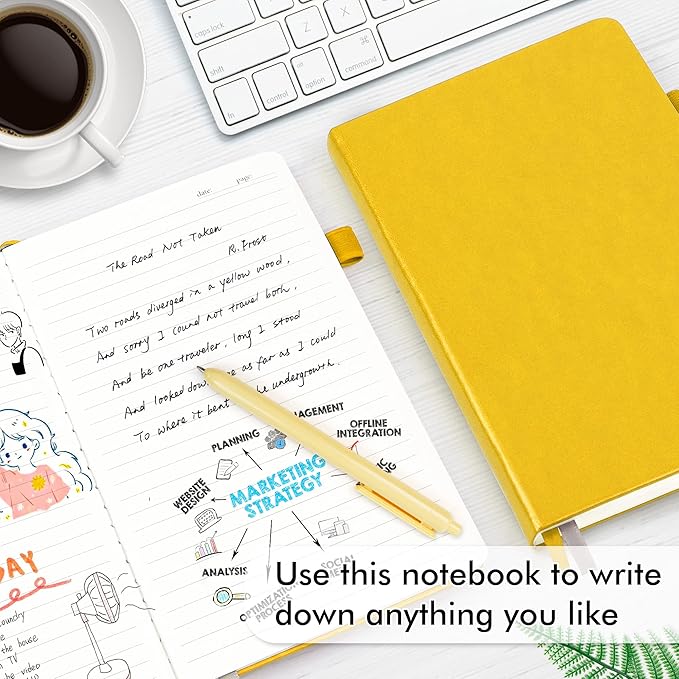 feela 24 Pack Journal Notebook for Work, Business Notebook Bulk Hardcover Lined - Image 4