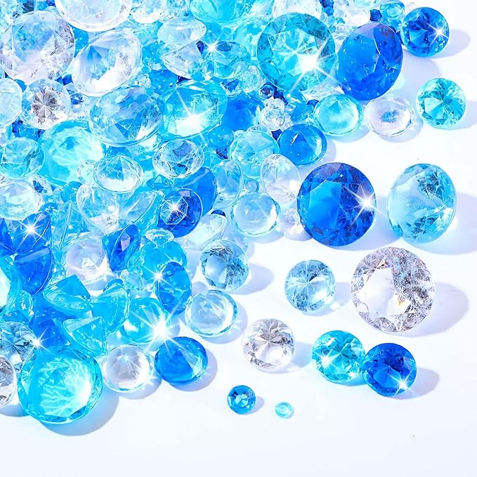 Hicarer 800 Pieces Diamond Decorations Acrylic Diamond Table Scatter Crystals by Hicarer