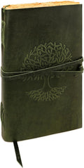 LUXEORIA Tree Of Life Leather Journal by Luxeoria