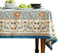 patdrea Designer French Linen Blue Tablecloth by Welcometopatdrea