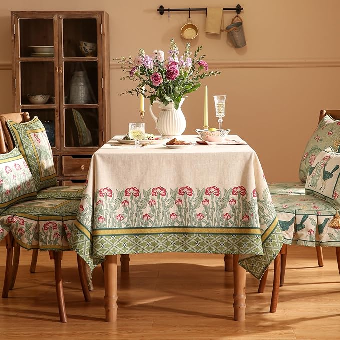patdrea Designer Green Table Cloth - Image 2