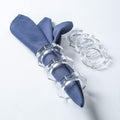 Acrylic Napkin Rings Set of 12 by ALPHALivingHOME