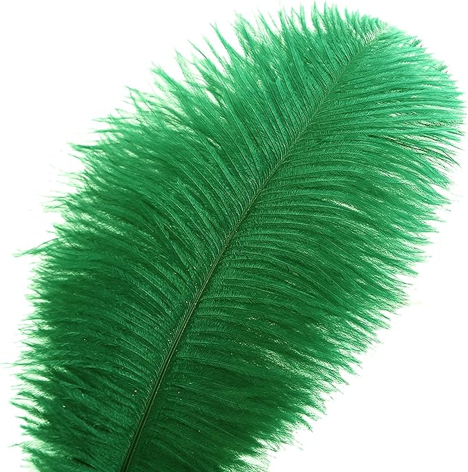 Ballinger Large Green Ostrich Feathers - Image 2