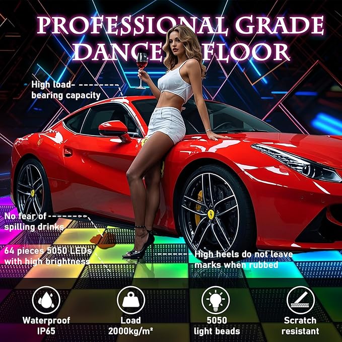 Dance Floor Stage Lights-Tempered Glass - Image 2
