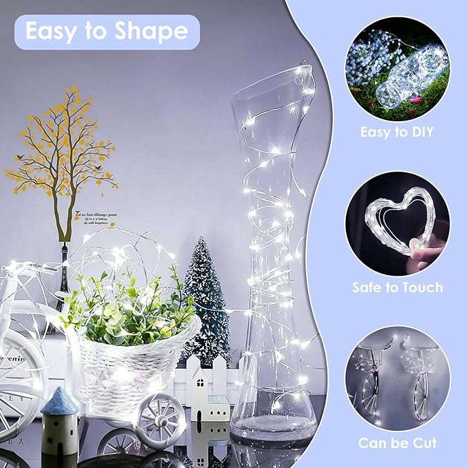 33Ft 100LED Fairy Lights Plug in, Waterproof String Lights Outdoor & Indoor 8 - Image 7