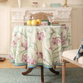 patdrea Designer Vintage Green Tablecloth by Welcometopatdrea