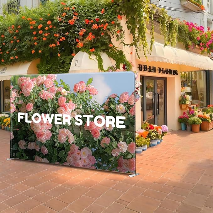 Custom Stand Backdrop with Aluminum Stand, 7.5x13.2ft Commercial Tension Fabric - Image 6