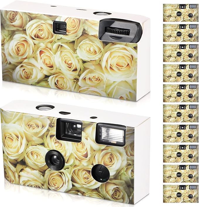 12 Pack Disposable Camera Bulk for Wedding 34 mm Single Use Film Camera by Flutesan