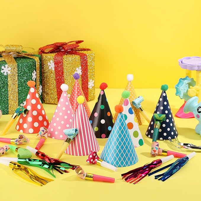 Skylety 59 Pieces Party Cone Hats - Image 6