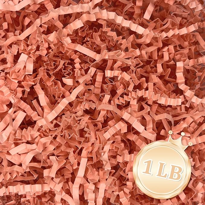1 LB Dark Pink Crinkle Cut Paper Shred Filler Great by Zankubom