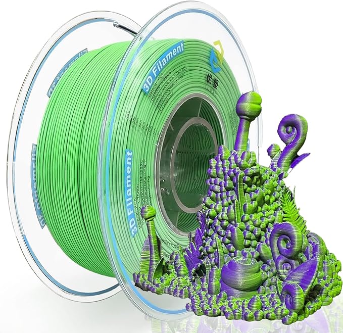 YOUSU Matte Dual Color PLA Filament Coextrusion Filament Multicolor 3D Printer by YOUSU