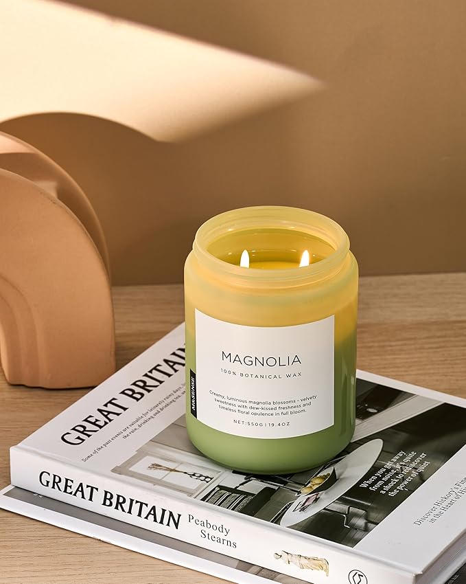 M&SENSE Magnolia Jasmine Romantic Scented Candle, 19.4oz 110 Hours Long Lasting - Image 8