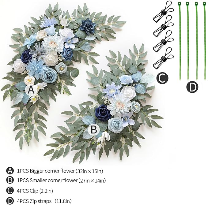 Artificial Wedding Arch Flowers Kit - Image 2