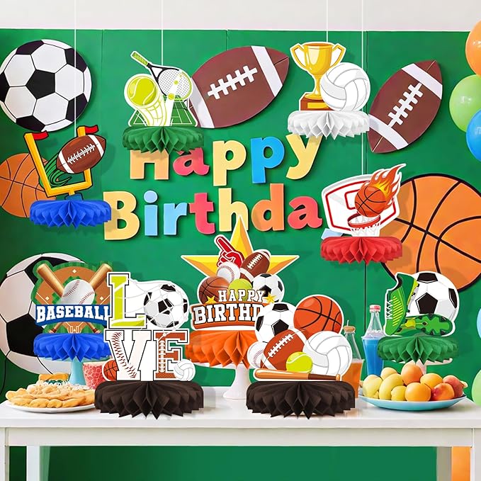 Sports Themed Party Decorations Kit - Image 4