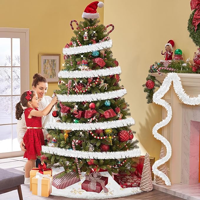 Macaron 25ft Metallic Twist Tinsel Garland - Image 6