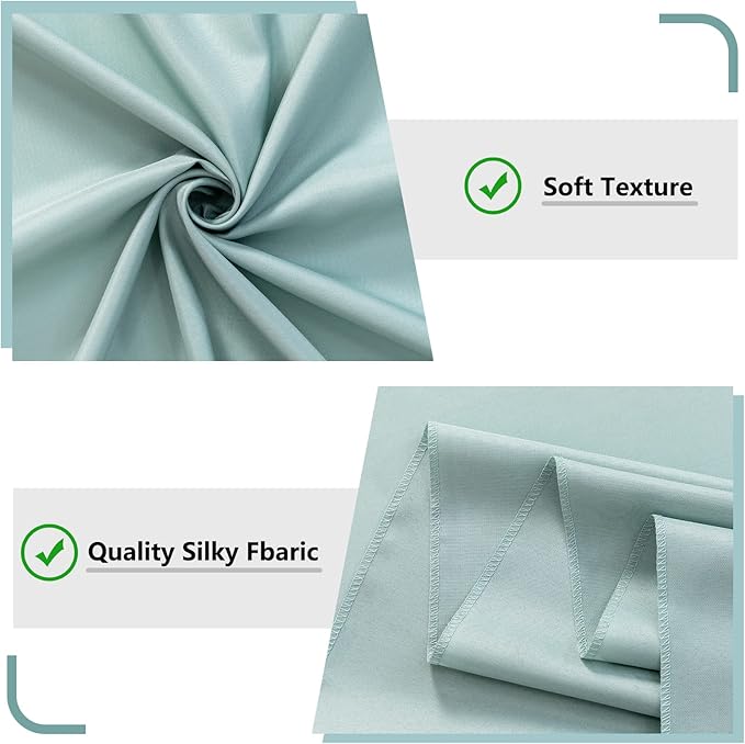 MYSKY HOME Light Green Backdrop Curtains - Image 6