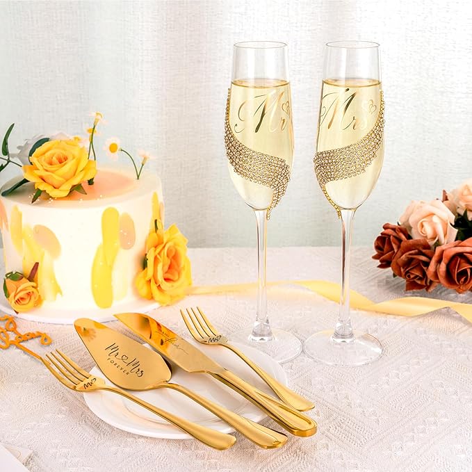 Wedding Cake Knife and Server Set - Image 9