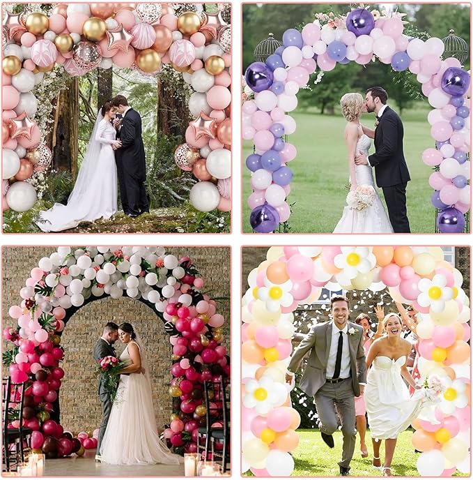 Paready Black Balloon Arch Stand Kit, Adjustable Balloon Arch Stands - Image 7