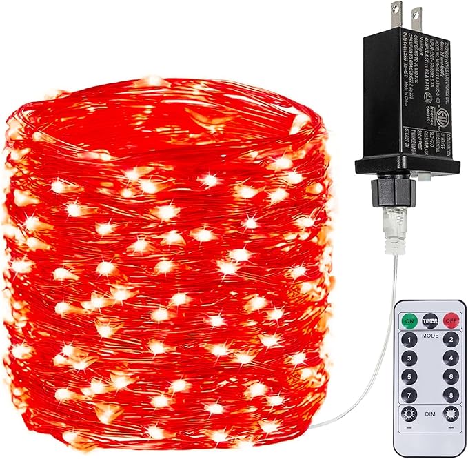 66Ft 200 LED Fairy Lights Plug in, Waterproof String Lights Outdoor and Indoor by BHCLIGHT