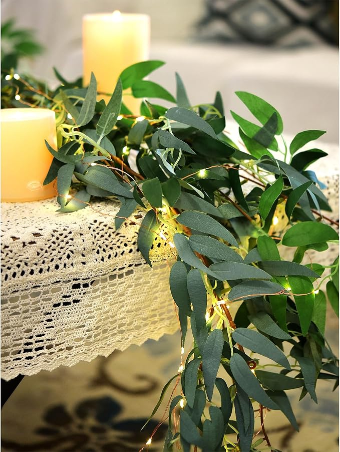 FiveSeasonStuff 2 Mix Rustic Willow Garlands, Bendable Artificial Greenery Vine - Image 5