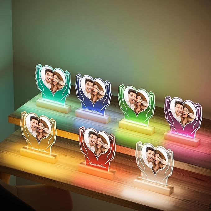 Custom Picture Frame with Photos, Customized Acrylic Plaque Photo Frames with - Image 8