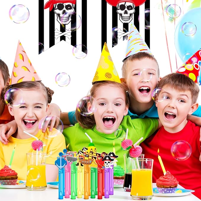 AFZMON 24Pcs Pirate Party Favors Bubble Wands - Image 7