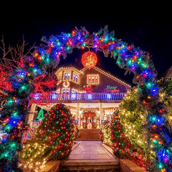 JMEXSUSS 163ft 500 LED Christmas Lights Outdoor, Waterproof Clear Wire String - Image 4